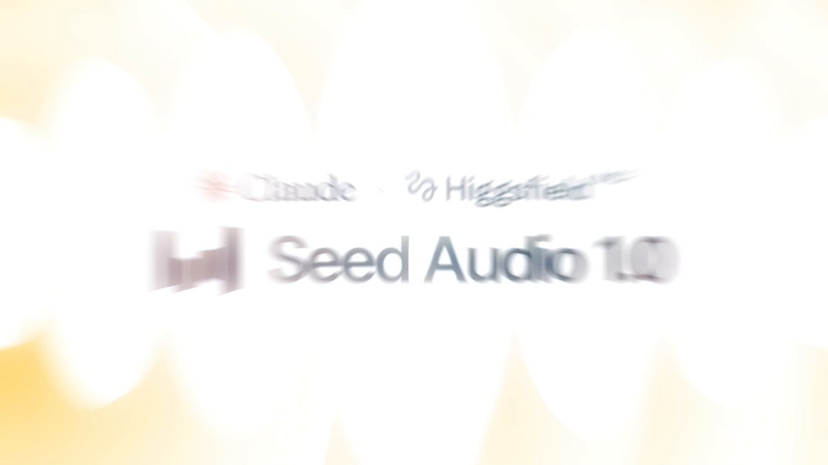 Seed Audio 1.0 on Higgsfield