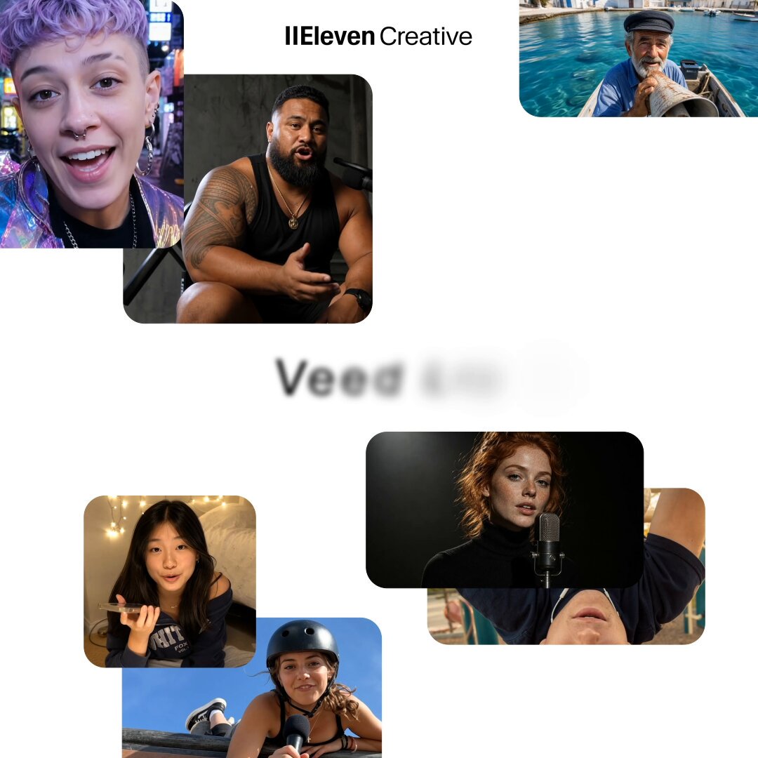 Veed Lip Sync 2.0 in ElevenCreative announcement