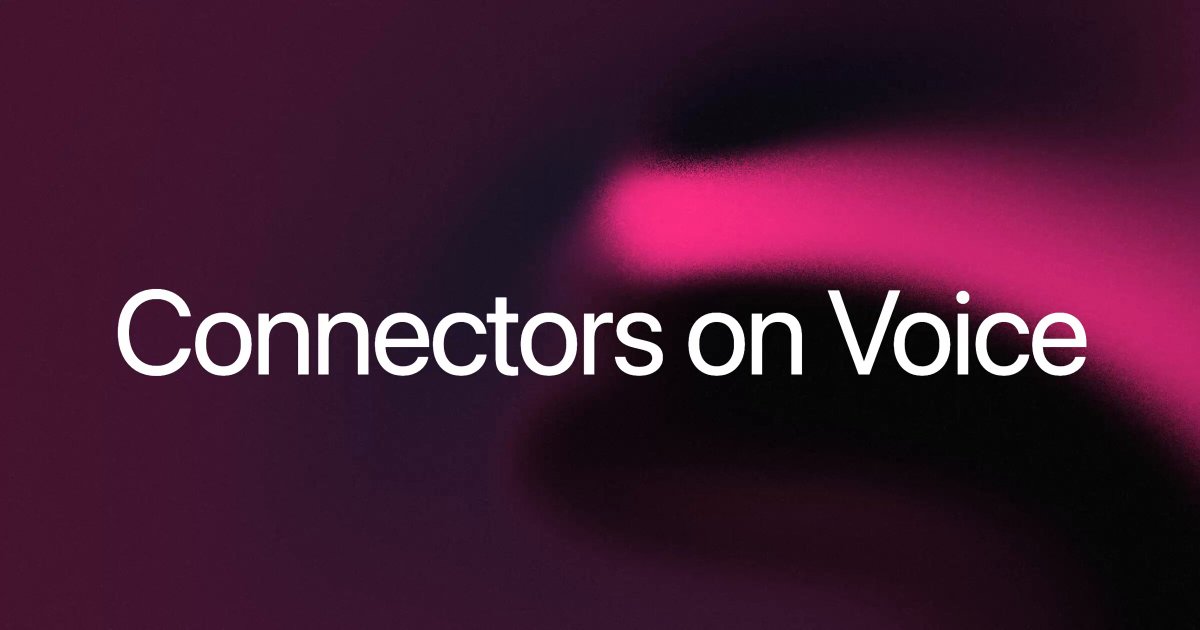 Grok announcing connectors in Voice Mode on X
