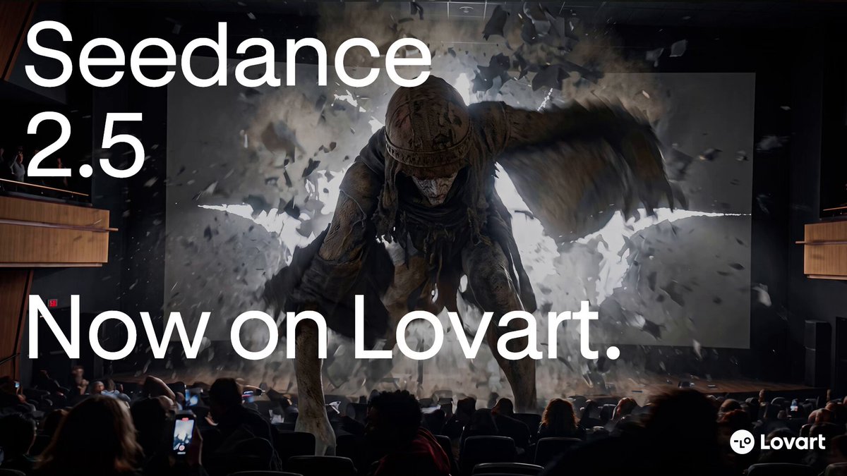Lovart announces Seedance 2.5 with native 30-second 4K output and 50 reference assets