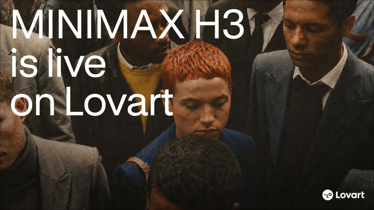 MiniMax H3 on Lovart announcement