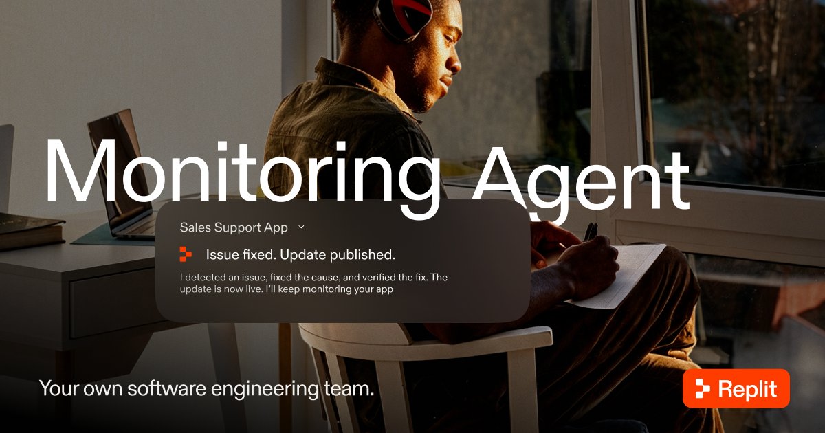 Replit Monitoring Agent official image