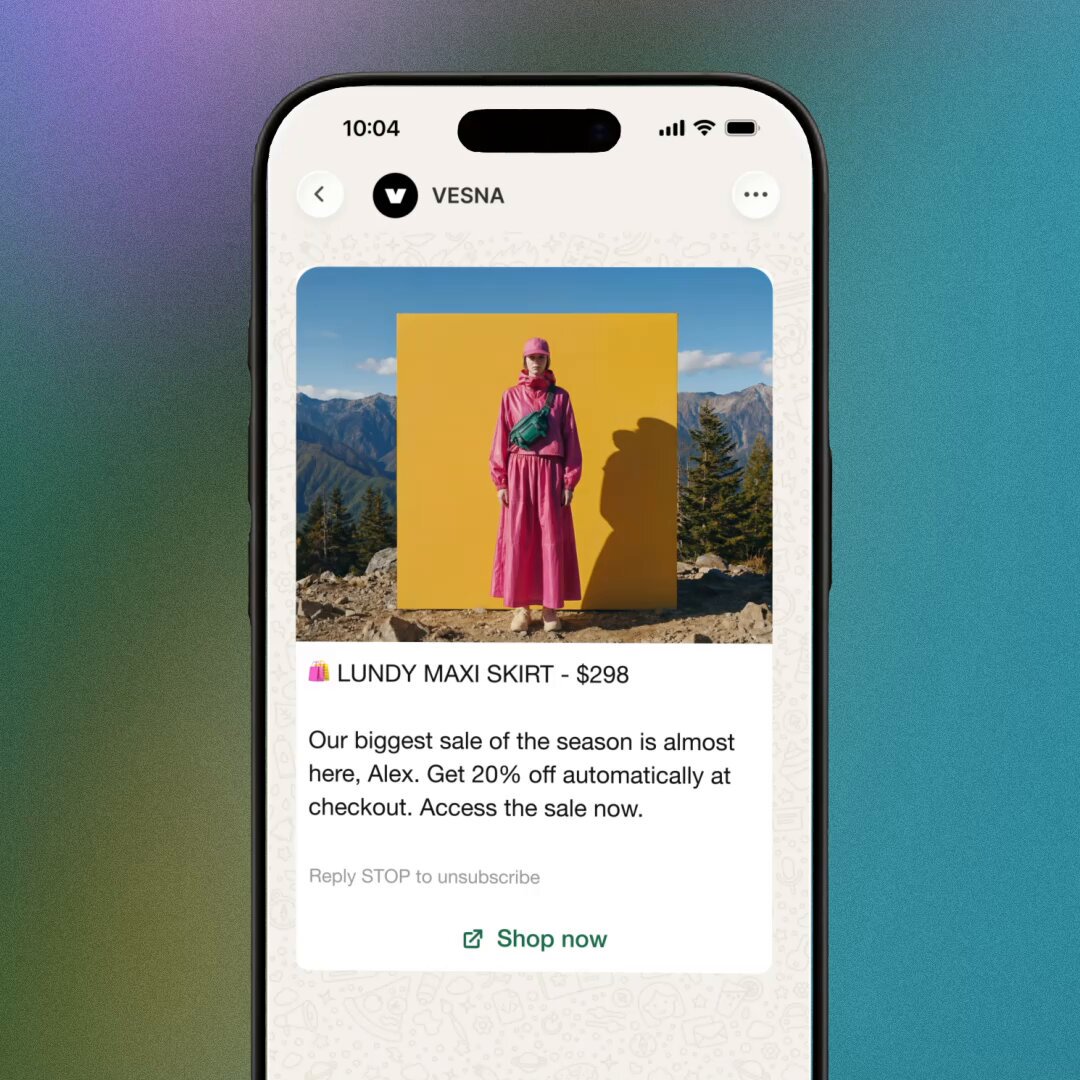 Shopify WhatsApp marketing announcement