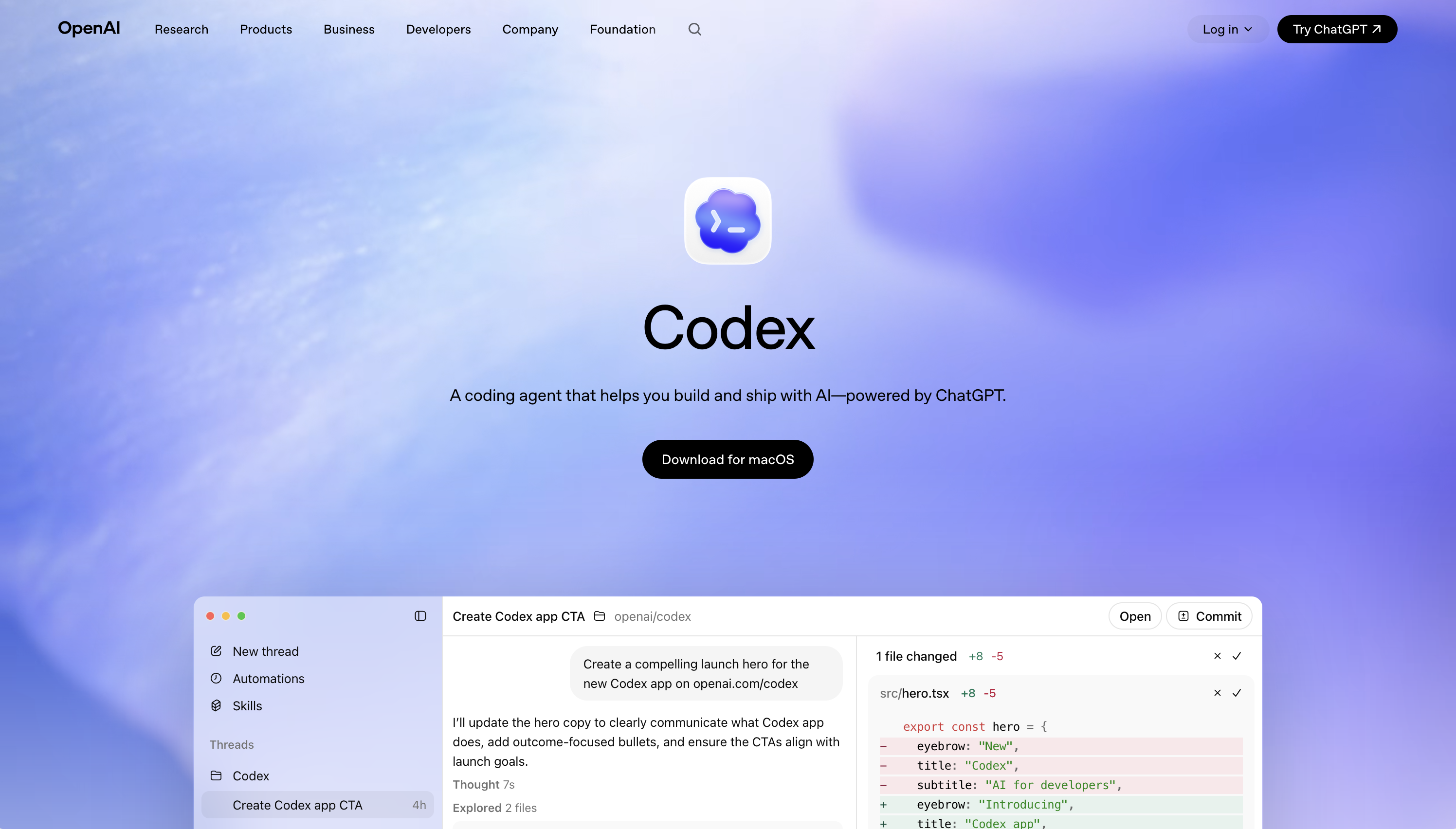 Codex | Free Online Tool | Creators Toolbox