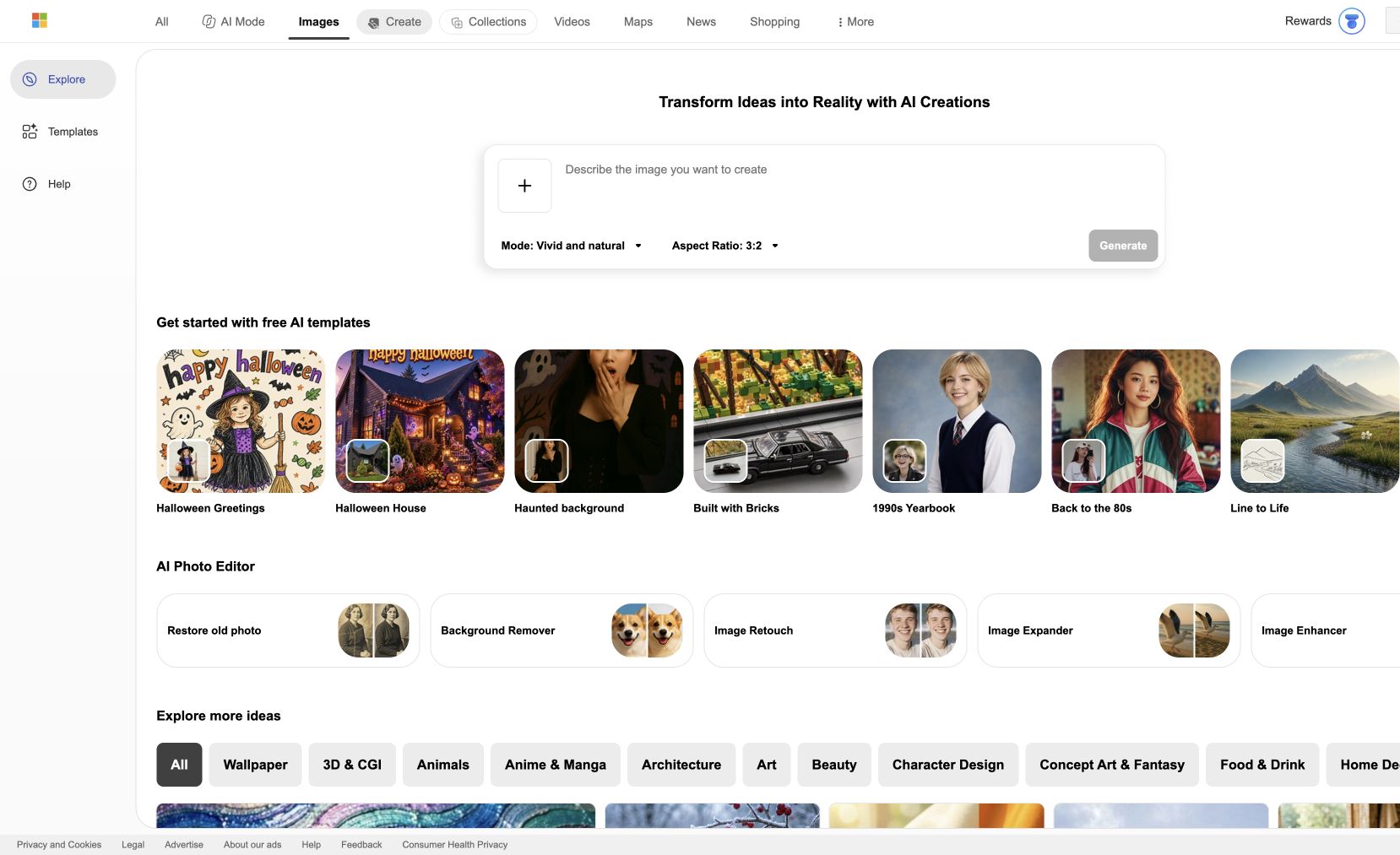 Bing Image Creator preview 2