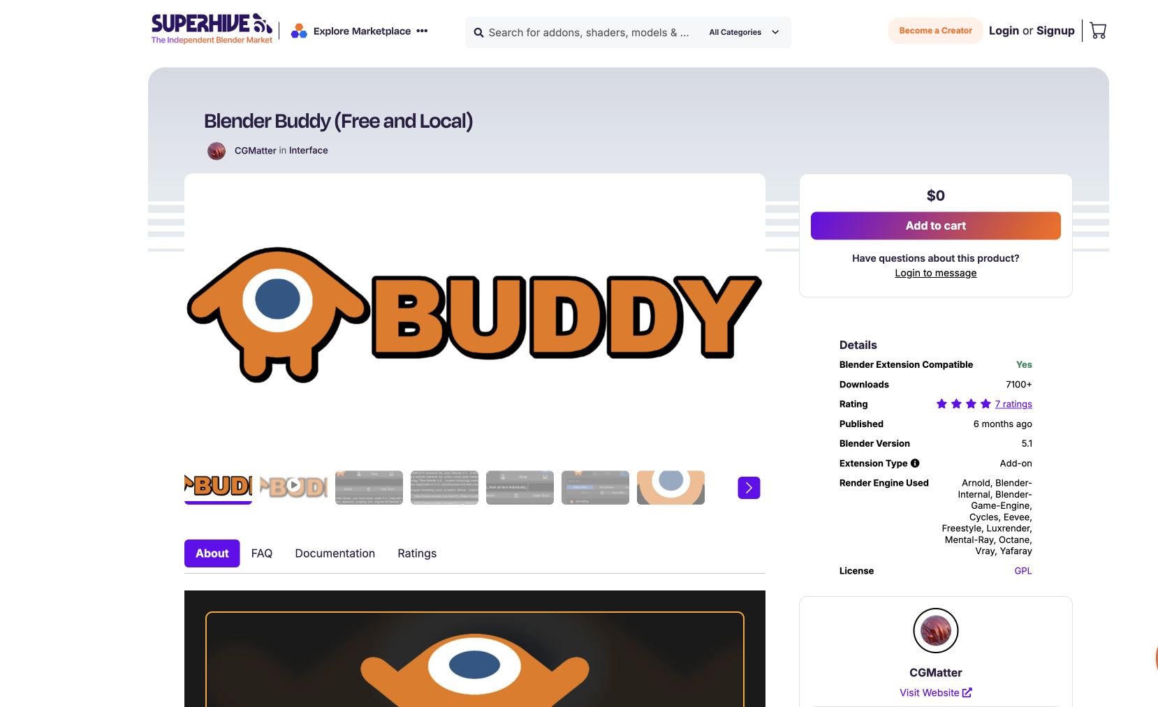 BlenderBuddy preview 2