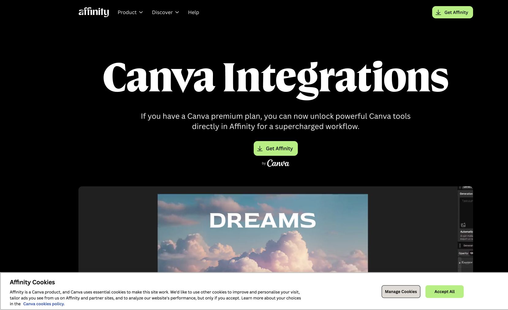 Canva for Affinity preview 2