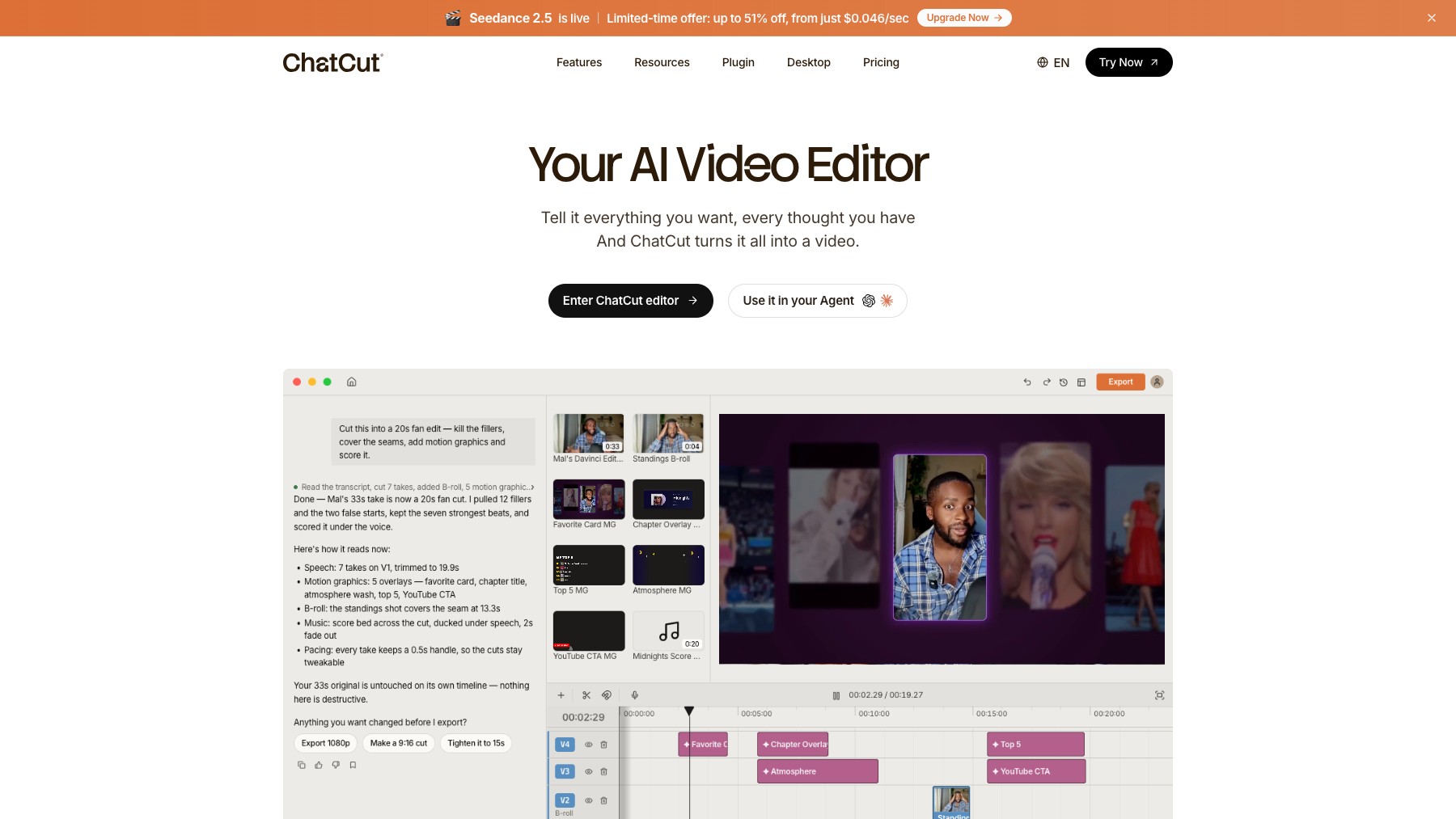 ChatCut preview 2