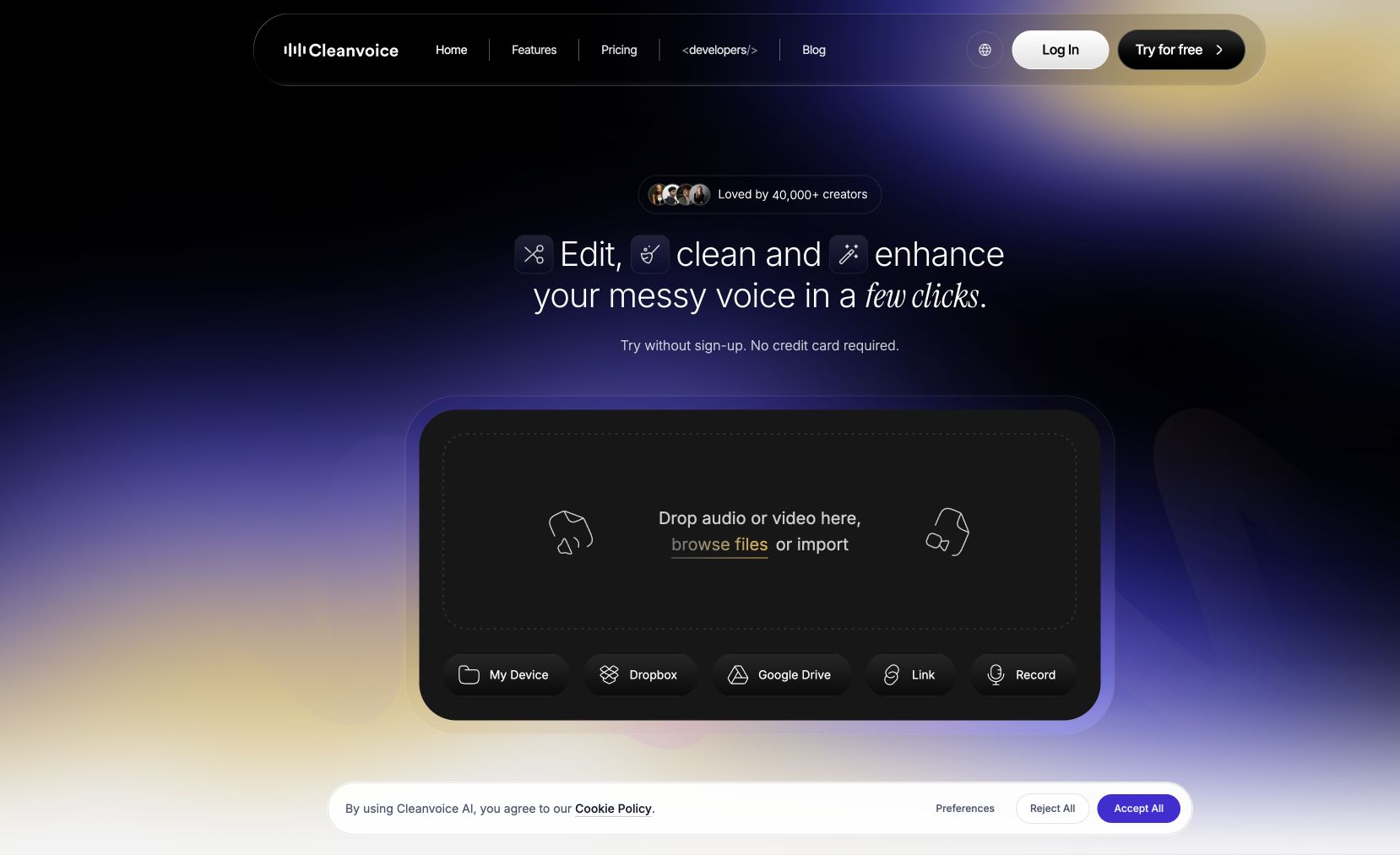 Cleanvoice AI preview 2