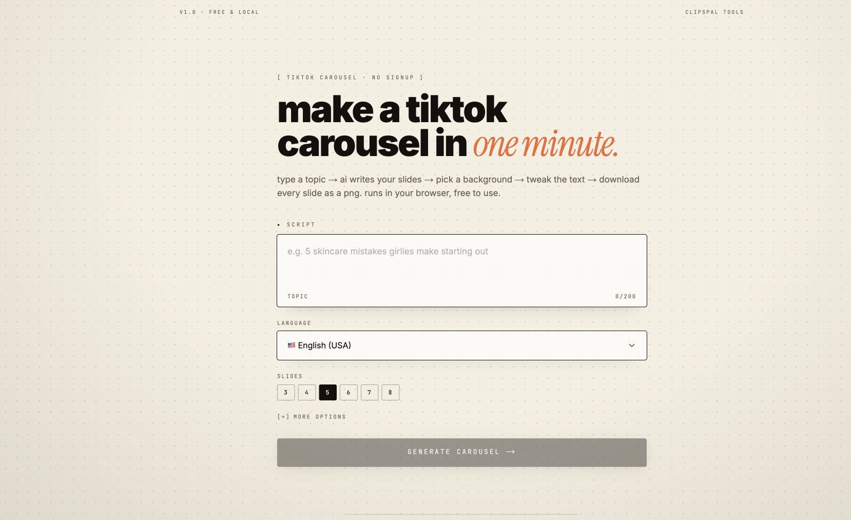 ClipsPal TikTok Carousel preview 2