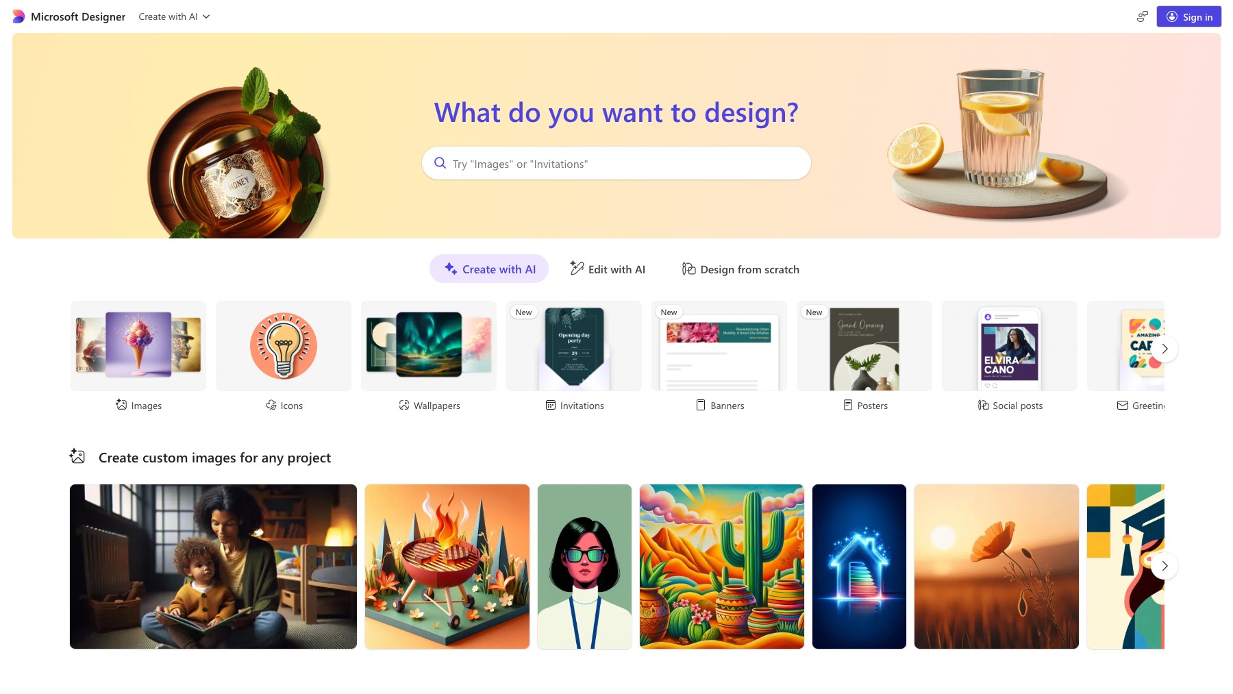 Microsoft Designer preview 2