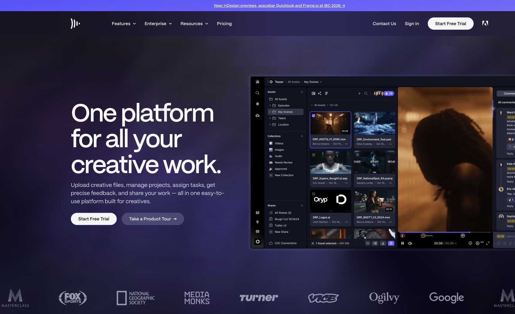 Frame.io preview 2
