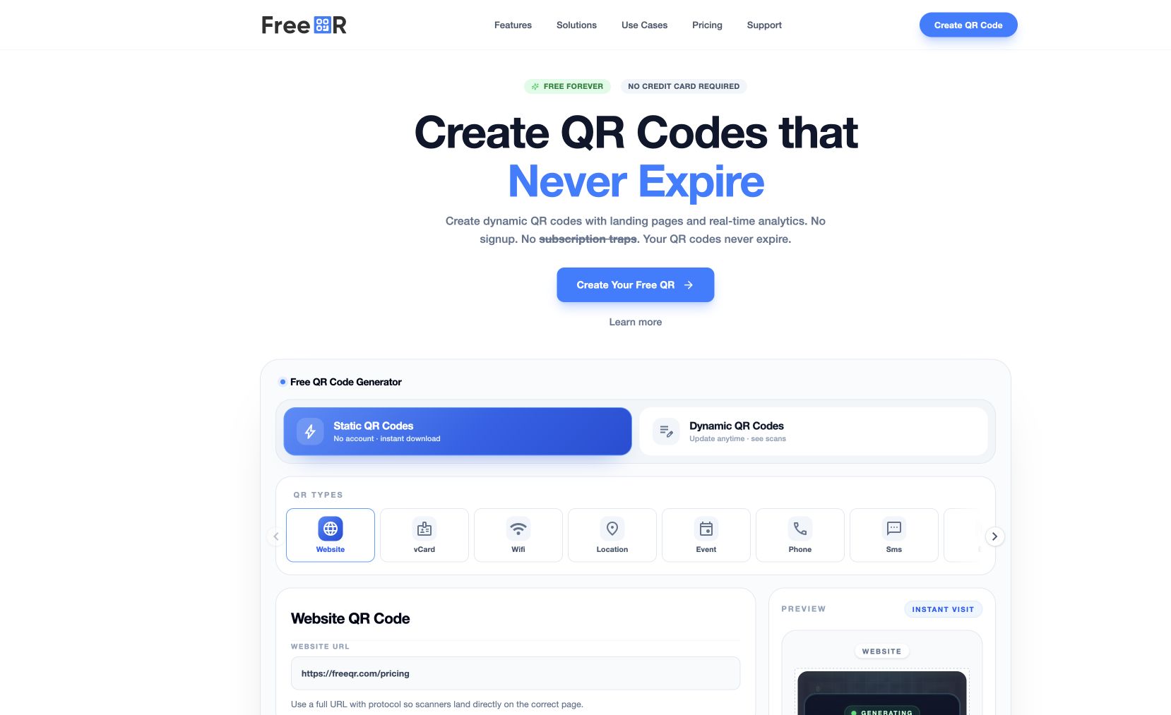 FreeQR preview 2
