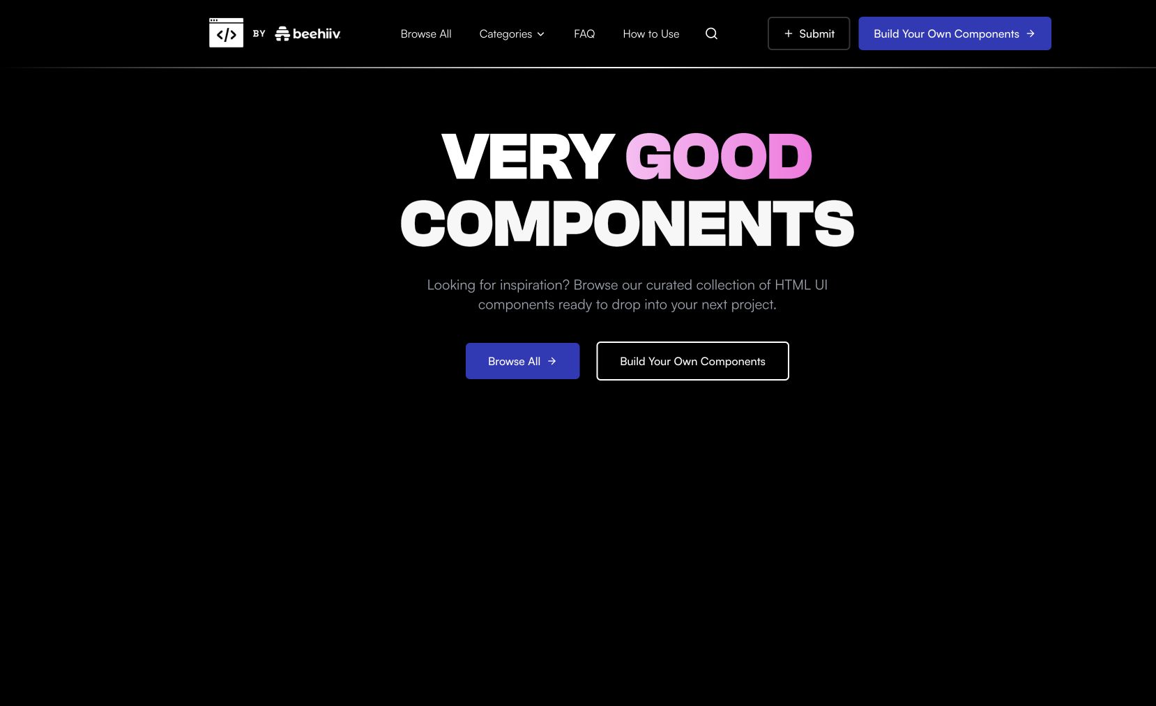 Very Good Components preview 2