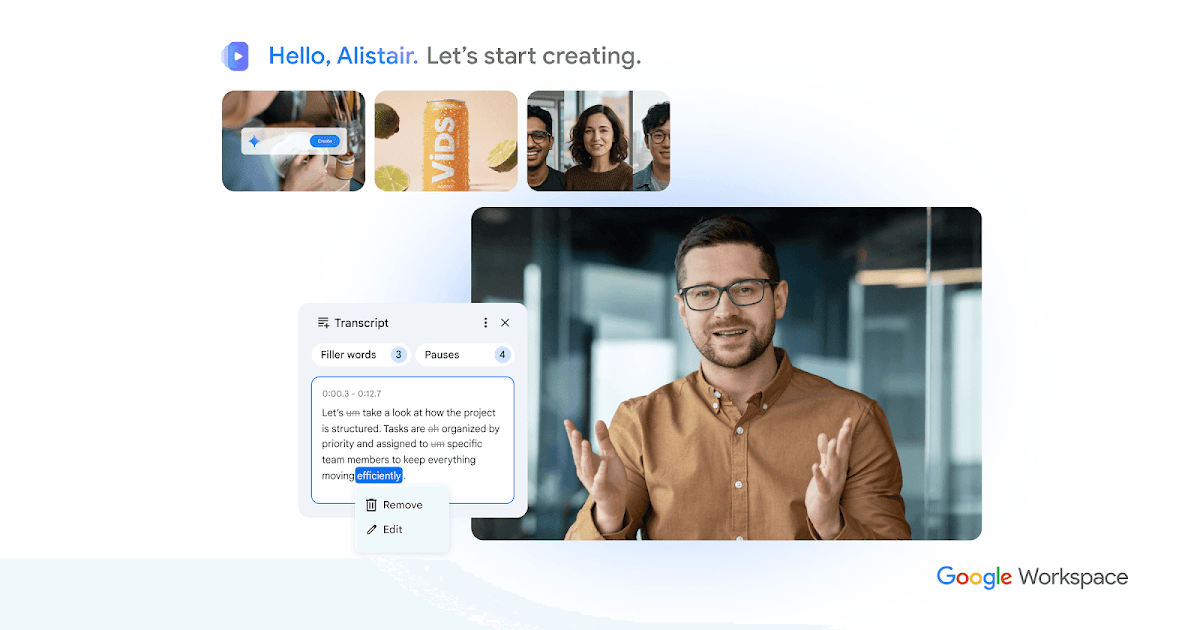 Google Vids preview 2