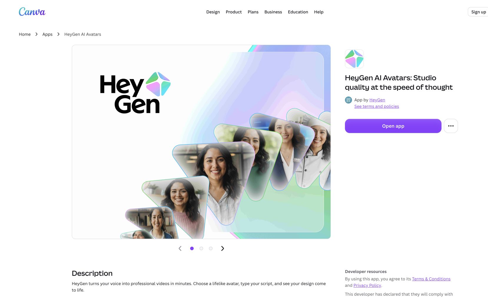 HeyGen for Canva preview 2
