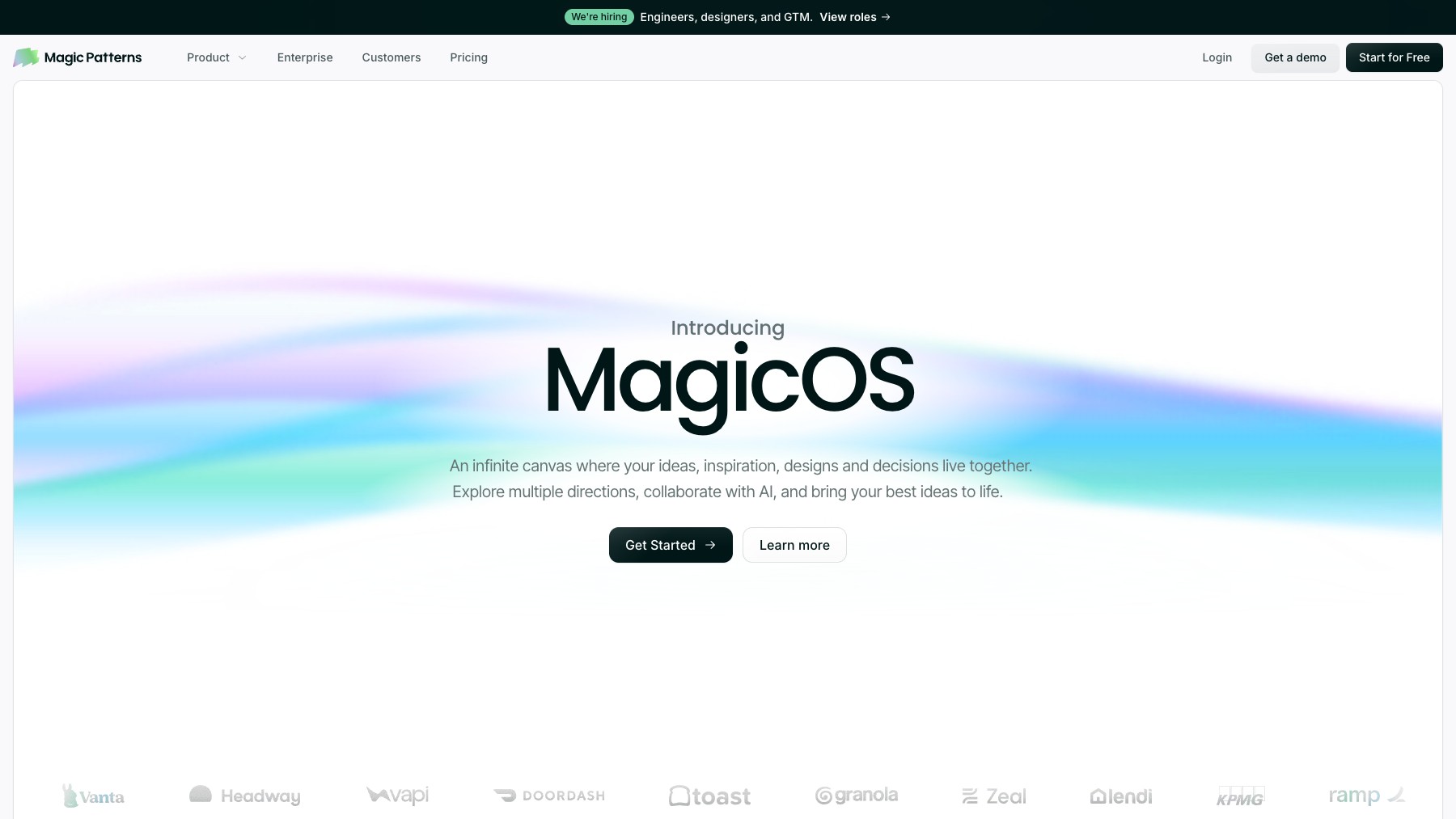 Magic Patterns preview 2