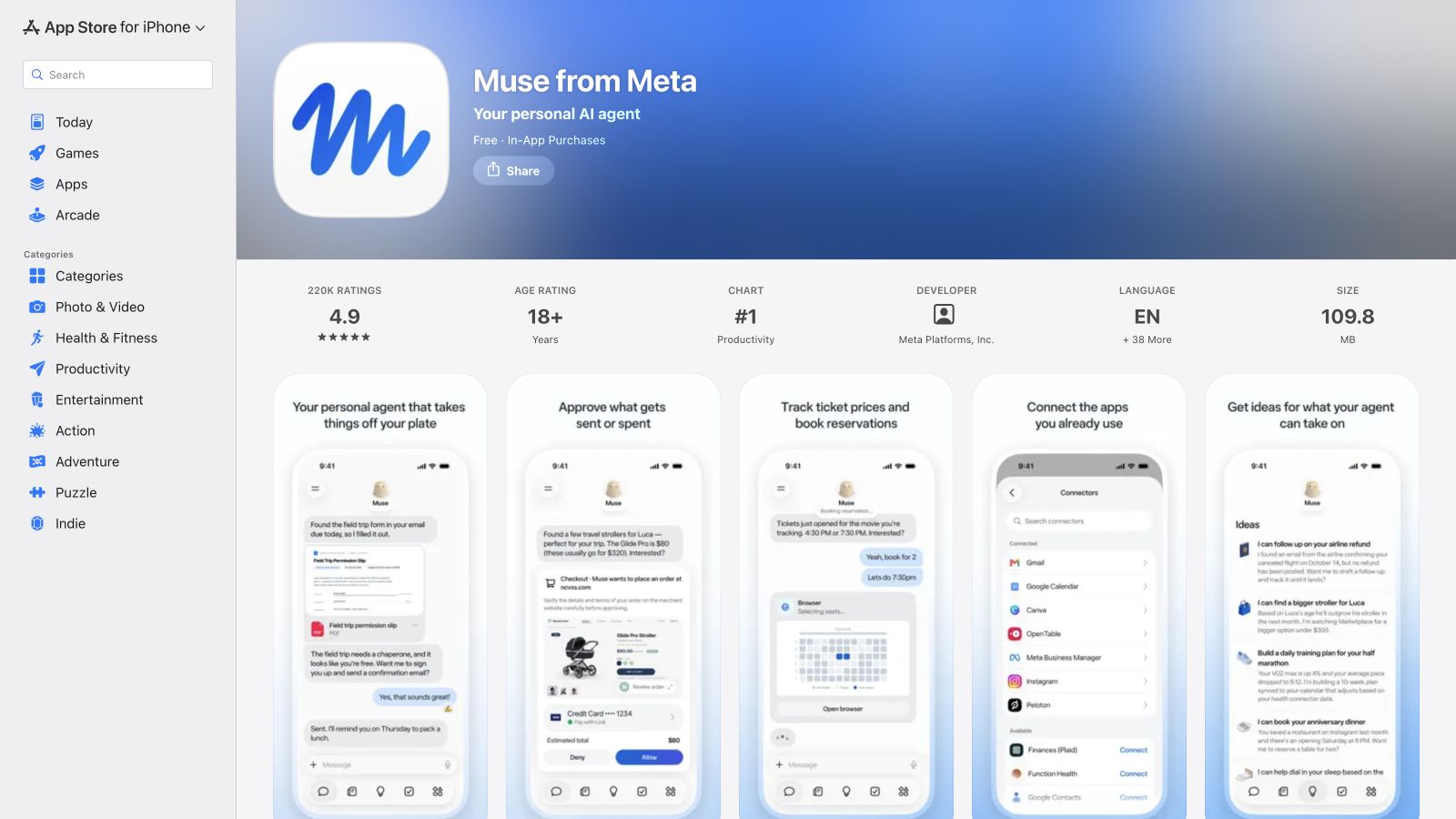 Muse for iOS & Android preview 5