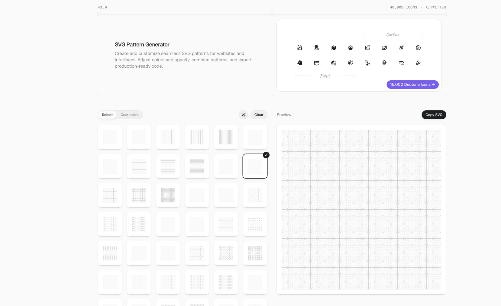 SVG Pattern Generator preview 2