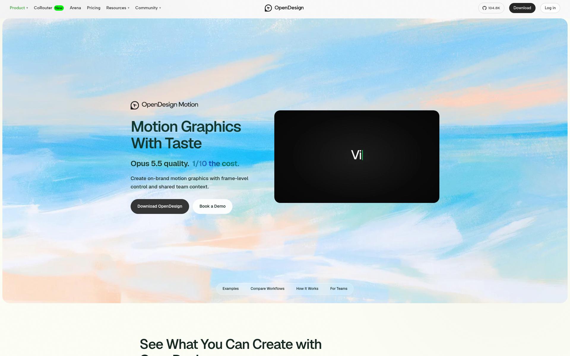 OpenDesign Motion preview 1
