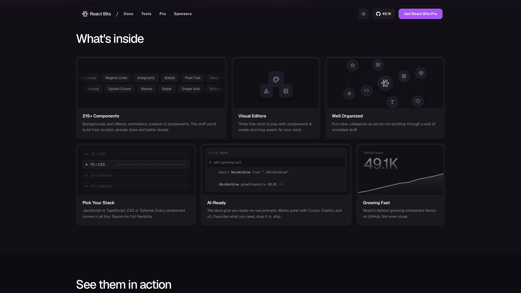 React Bits preview 3