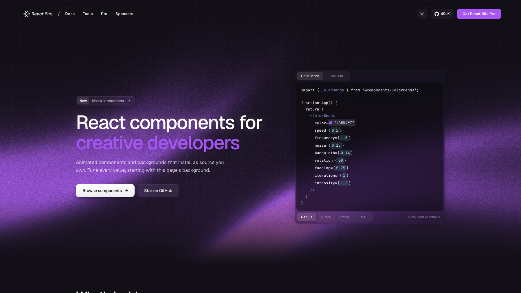 React Bits preview 2