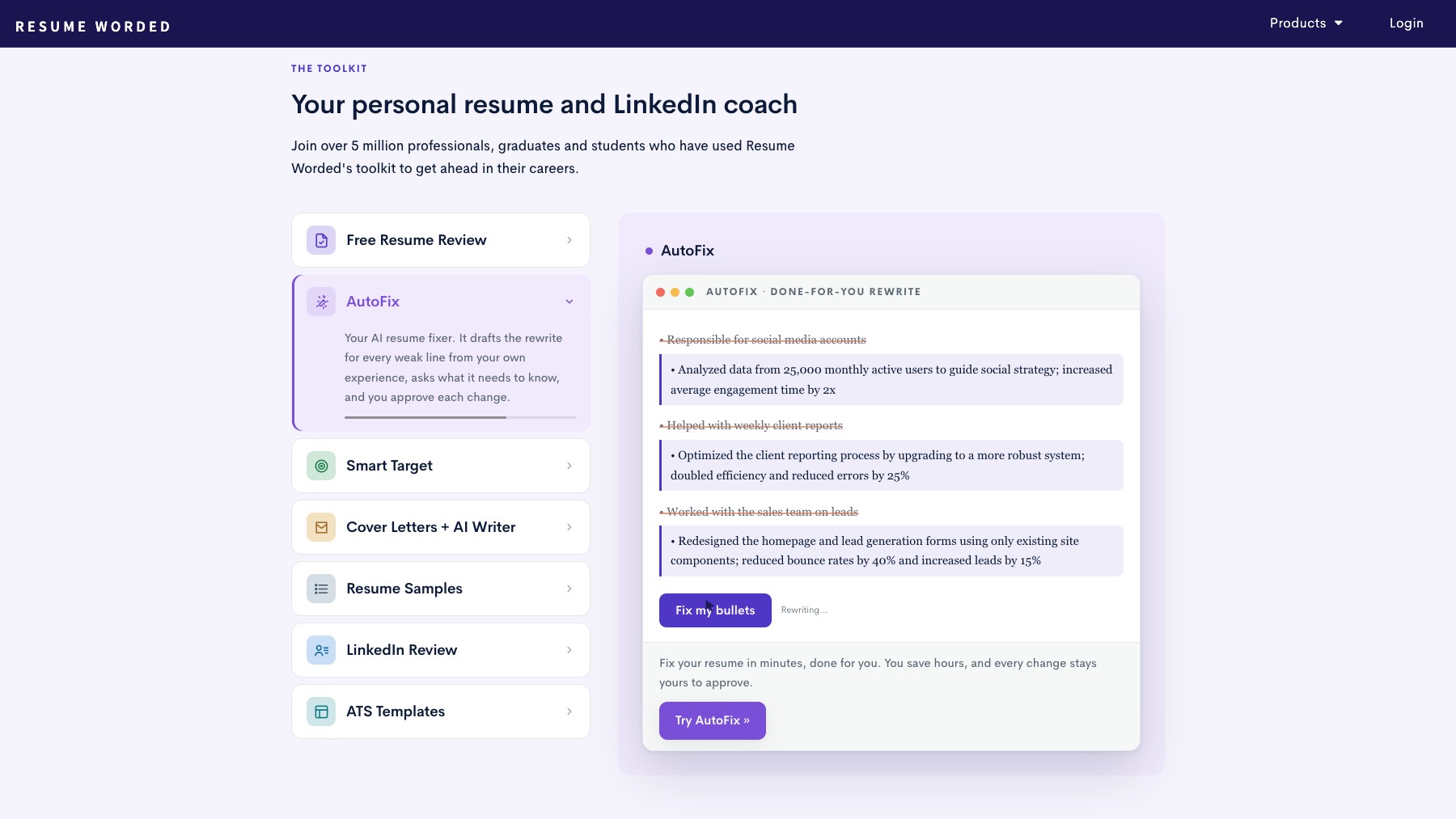 Resume Worded preview 3
