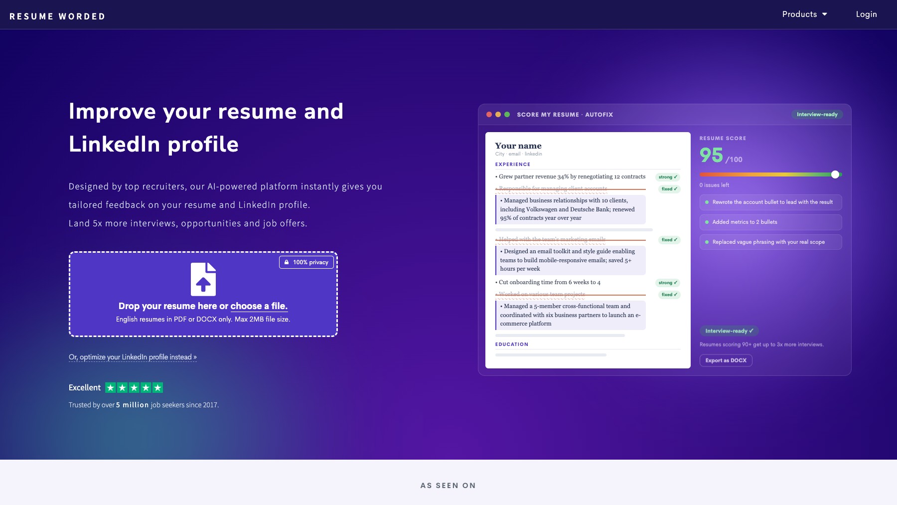 Resume Worded preview 2