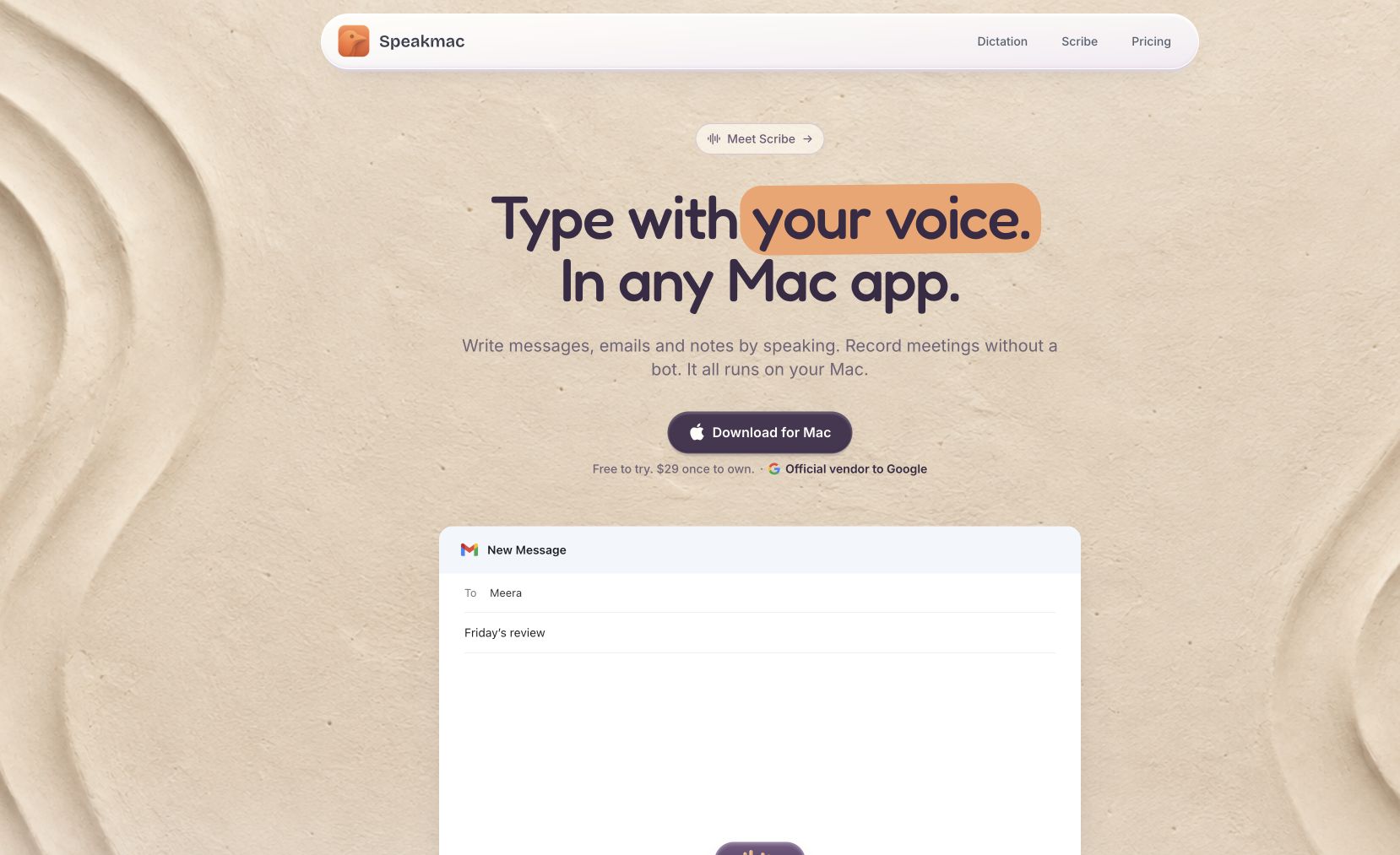 SpeakMac preview 3