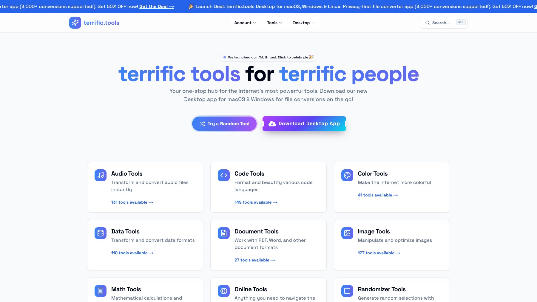 terrific.tools preview 2