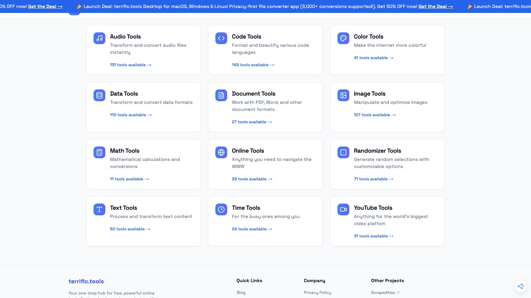 terrific.tools preview 3