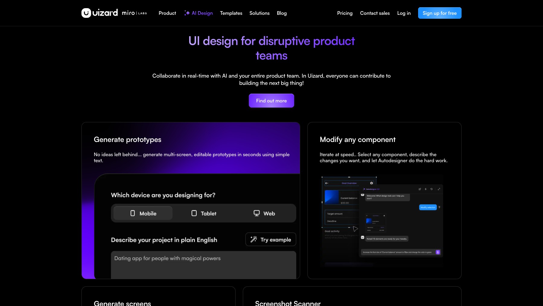 Uizard preview 3