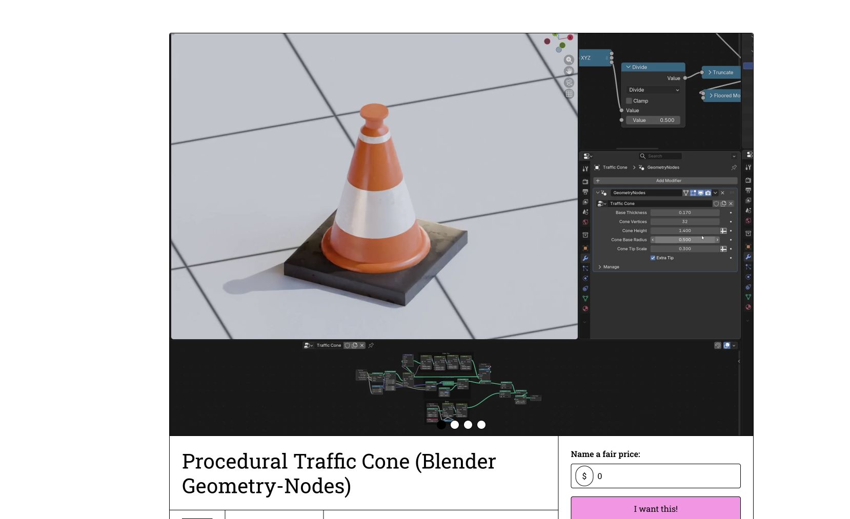 Veorik Traffic Cone preview 3