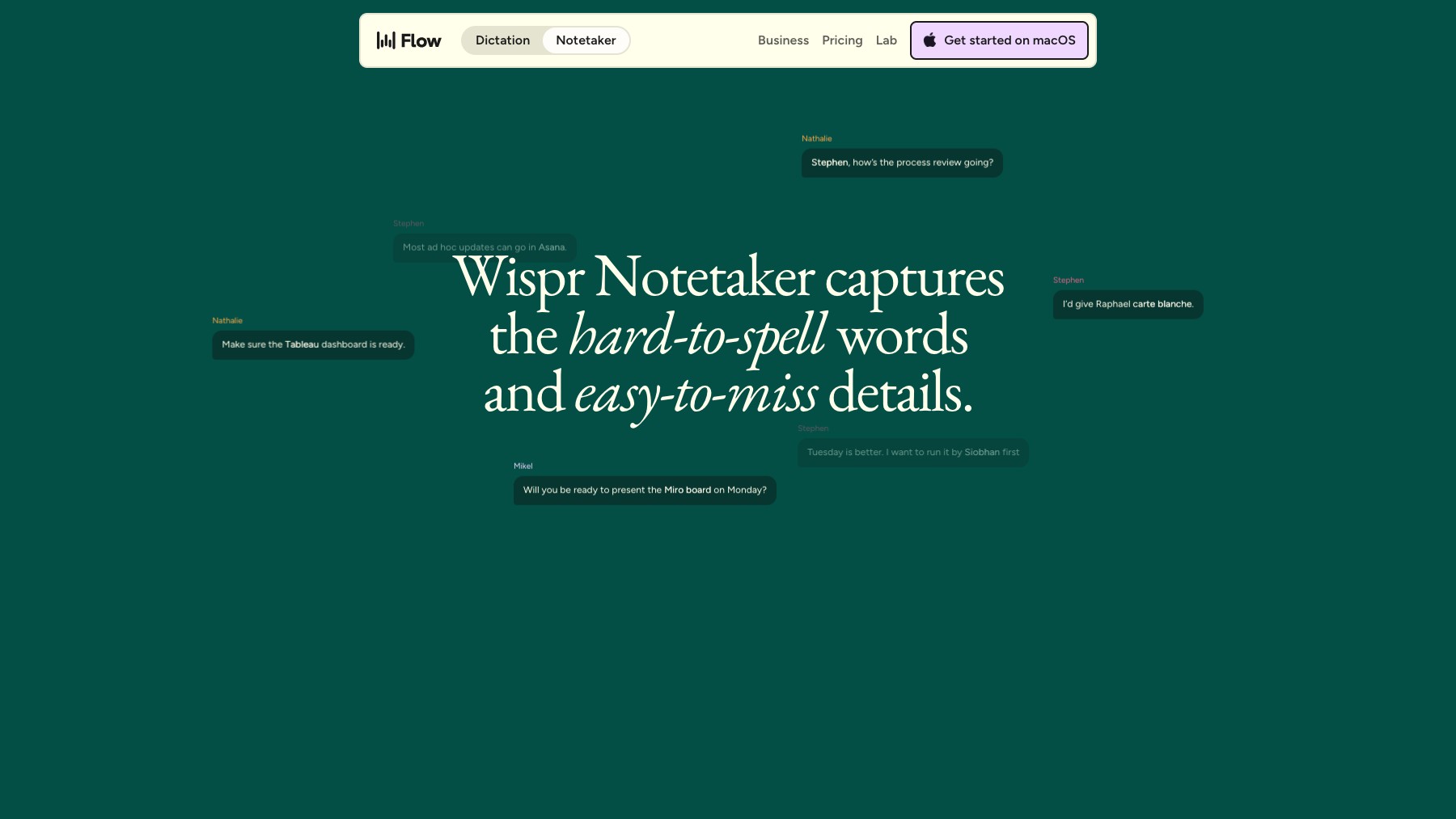 Wispr Flow Notetaker preview 4