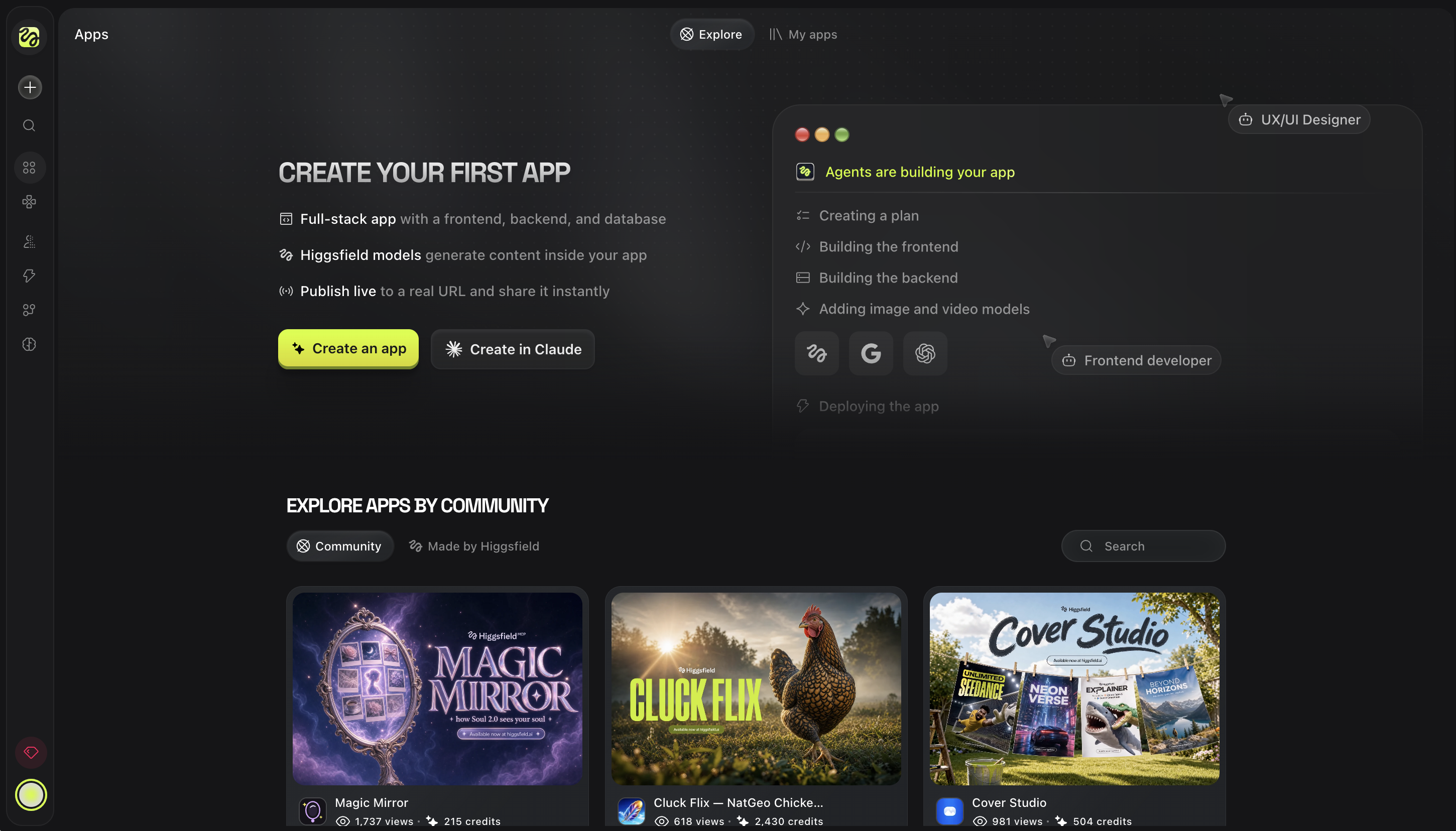 Higgsfield Apps preview 1