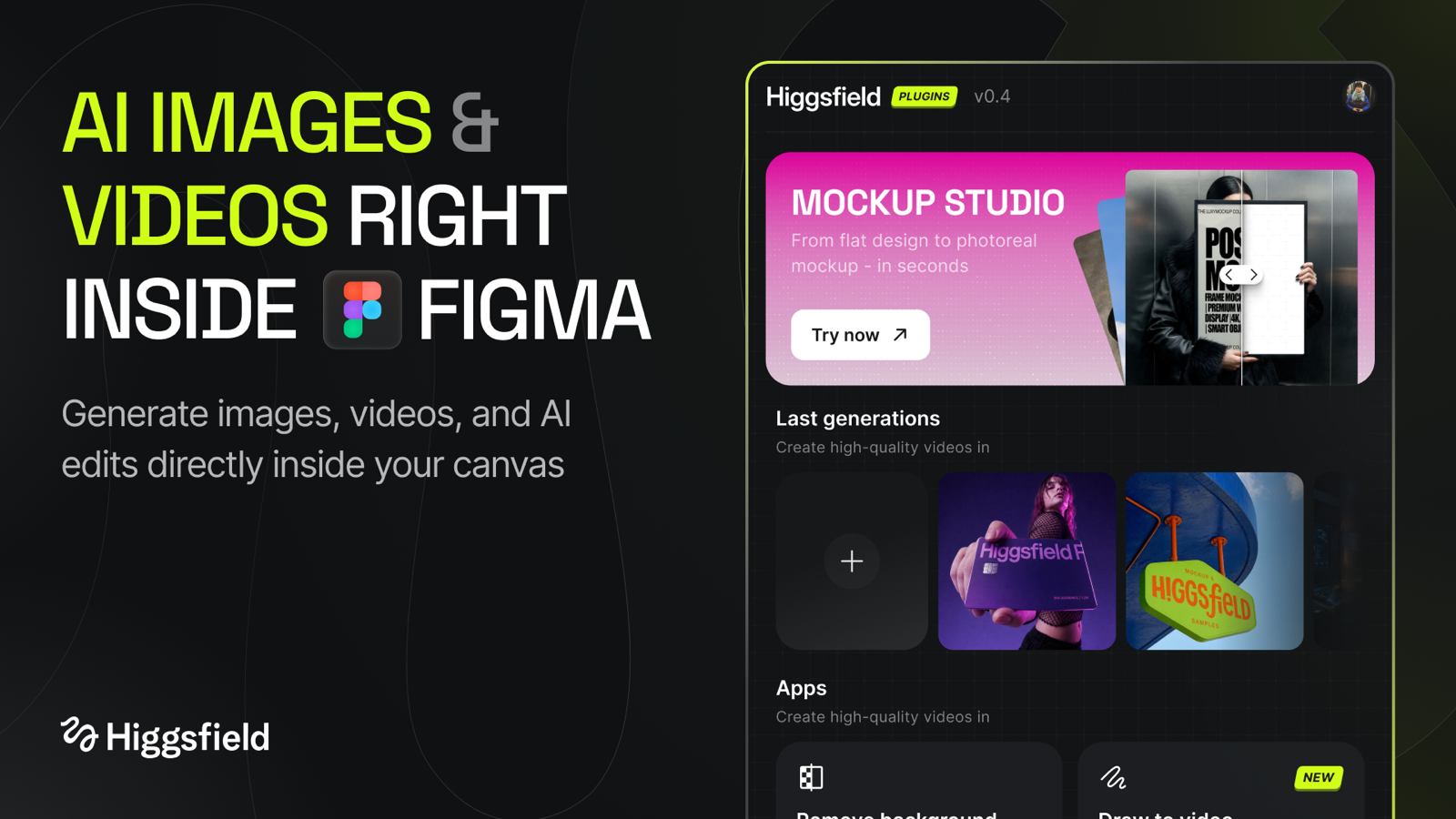 Higgsfield for Figma | Free Resource | Creators Toolbox