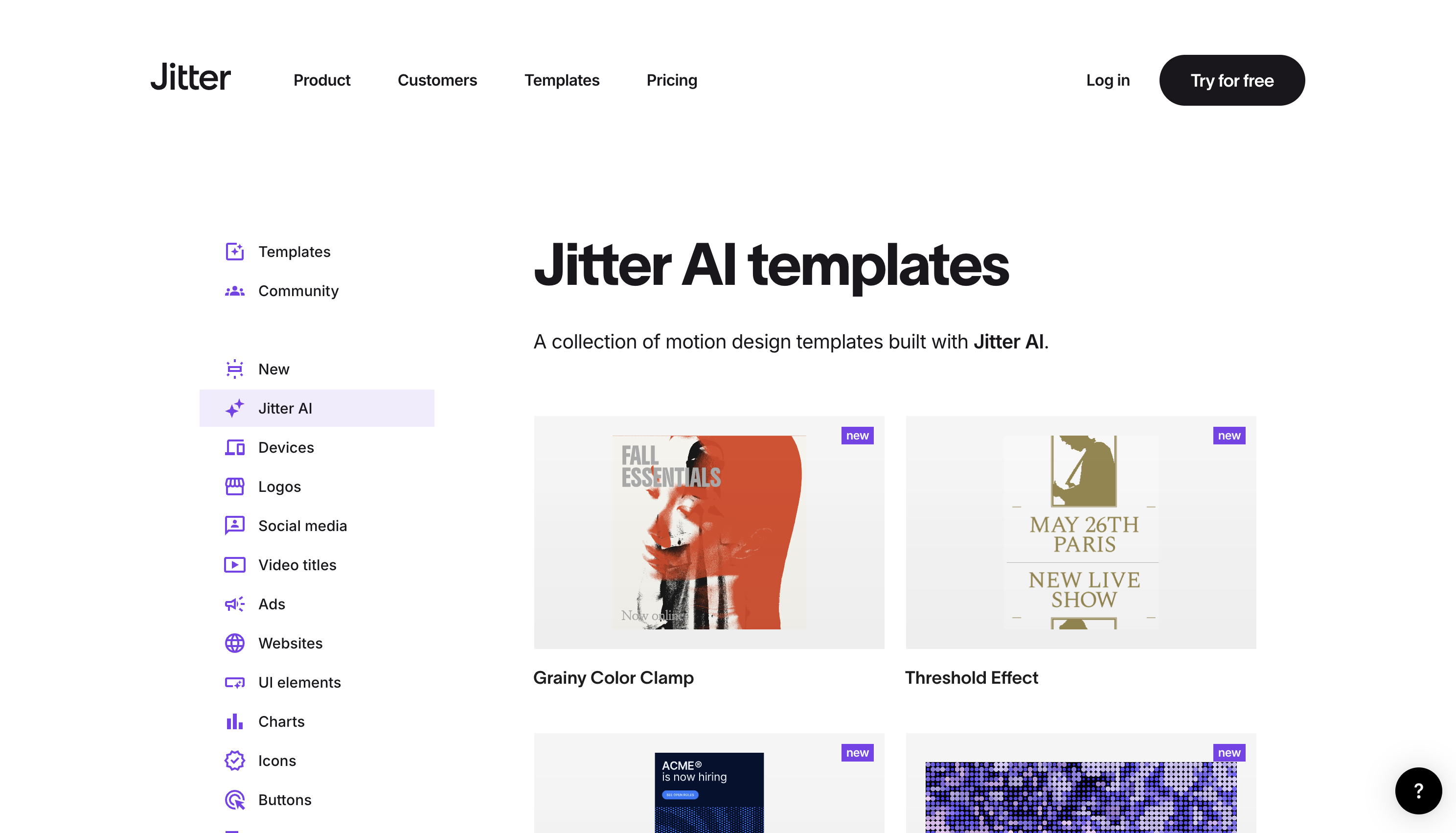 Jitter AI Templates | Free Resource | Creators Toolbox