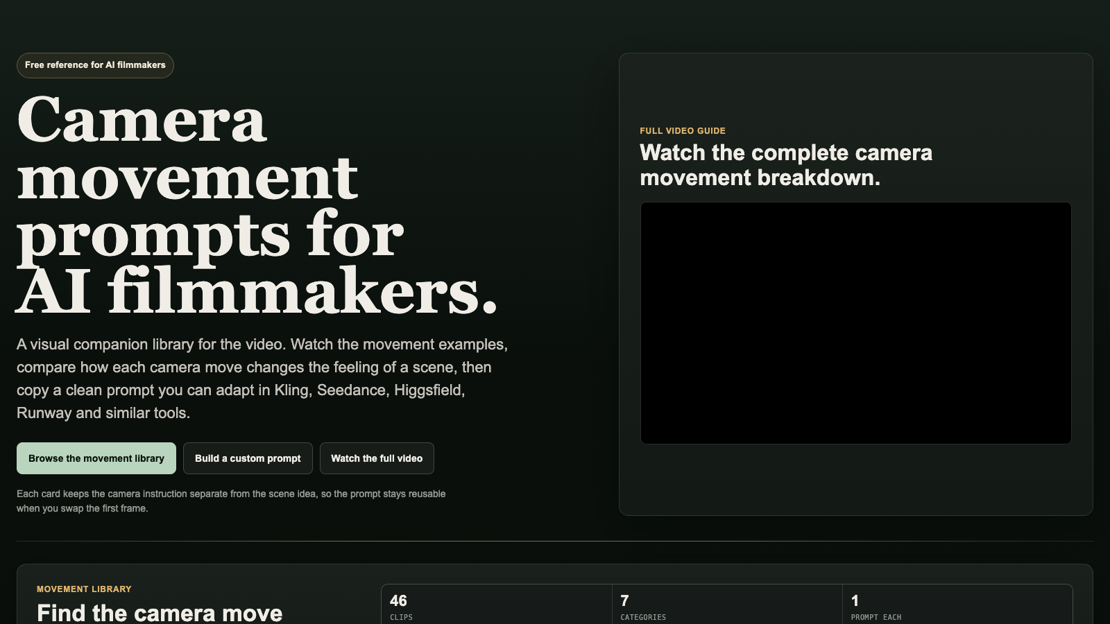 AI Camera Movement Prompts preview 1