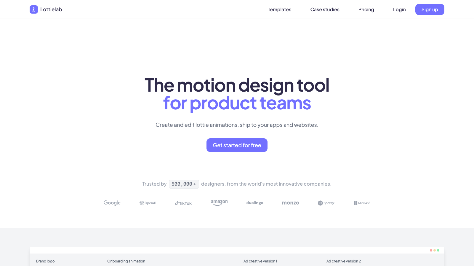 Lottielab preview 1