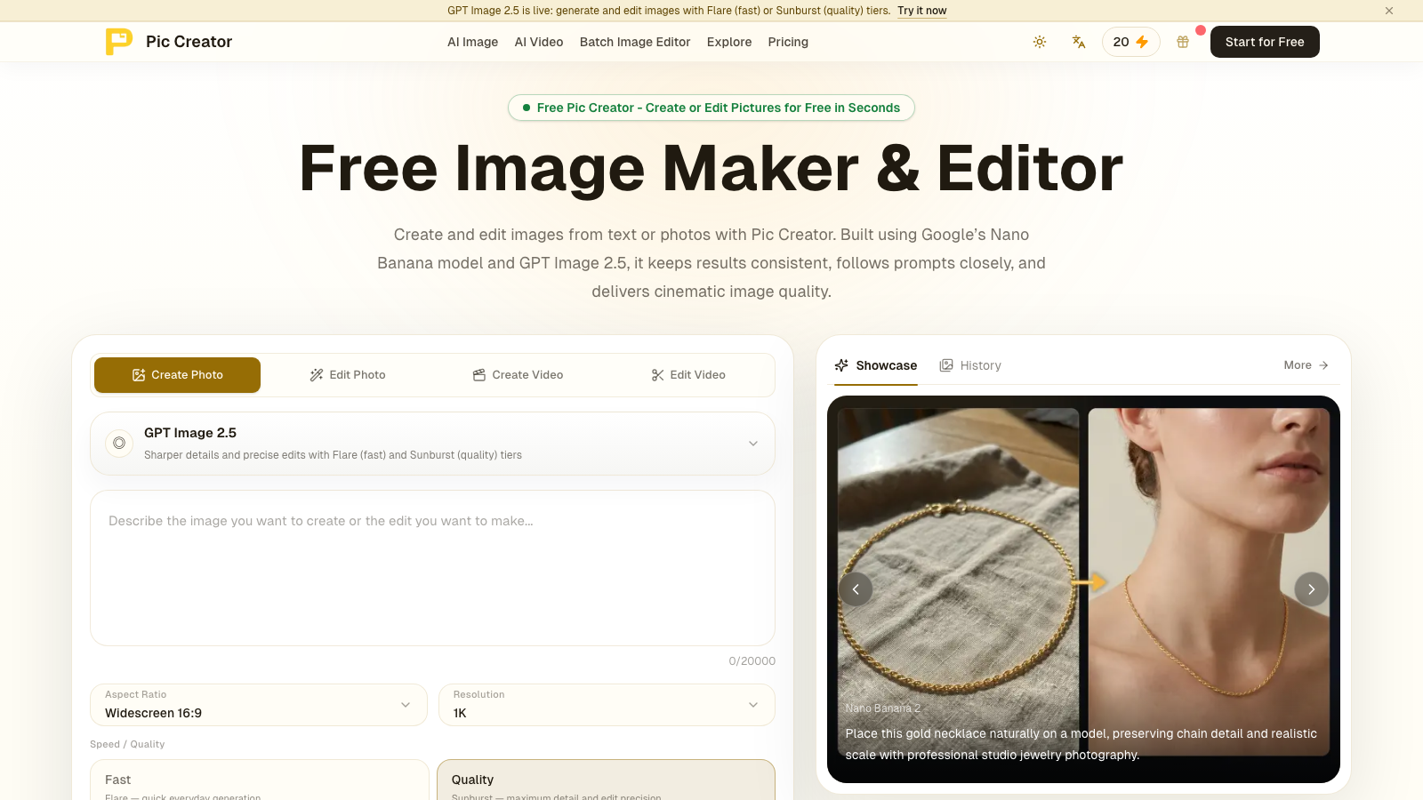Pic Creator AI preview 1