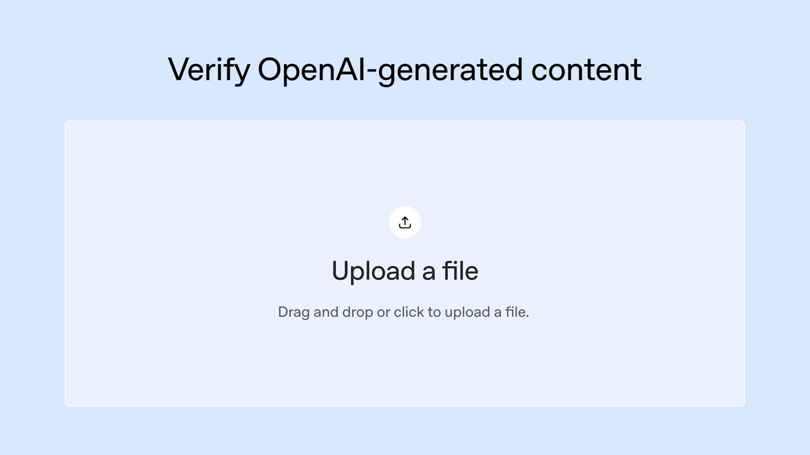 OpenAI Verify preview 1