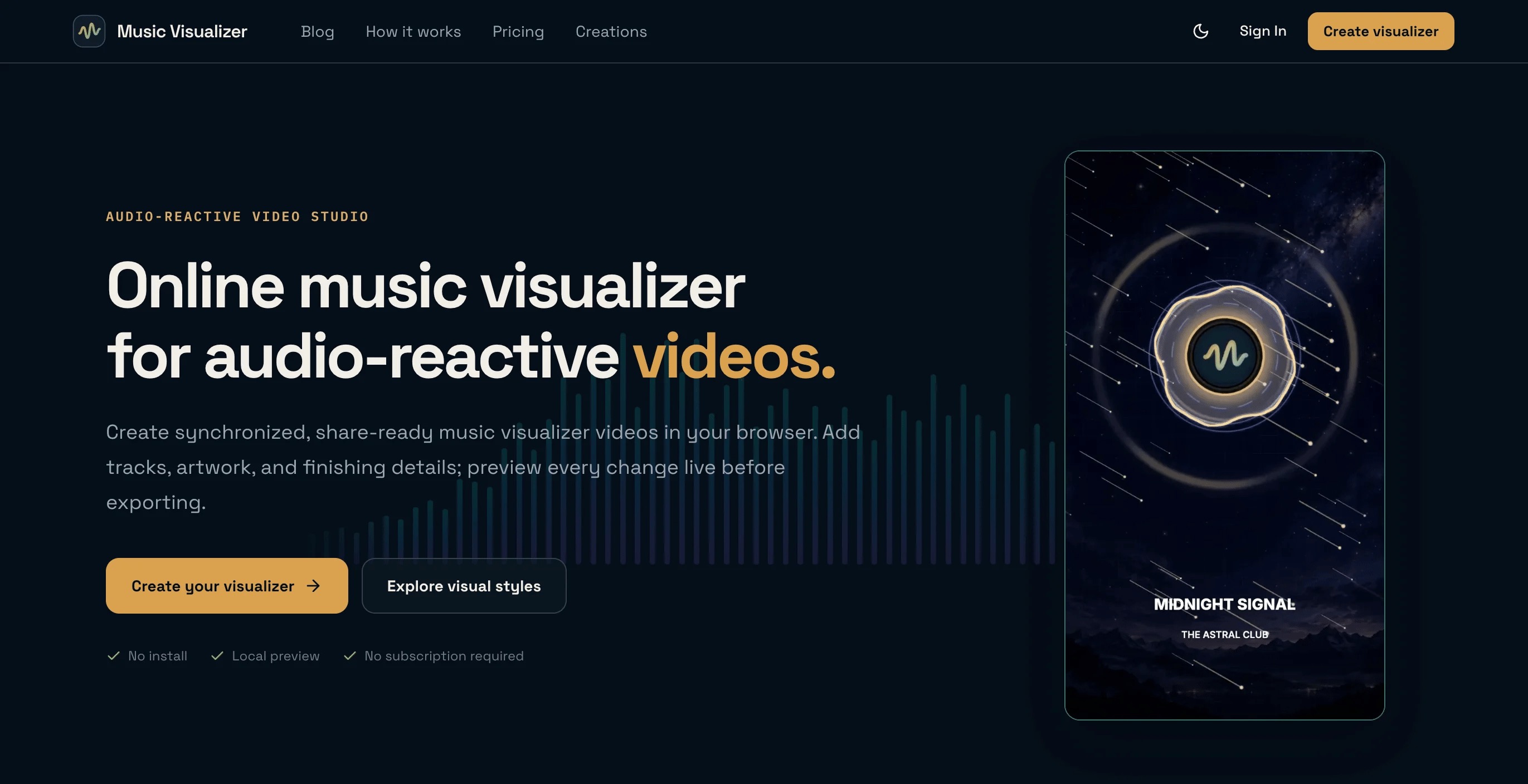 Music Visualizer preview 1
